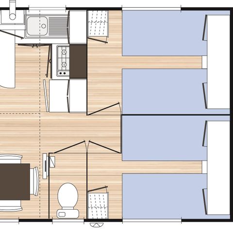 MOBILHOME 6 personas - Confort + TV