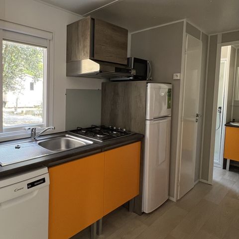 Stacaravan 4 personen - Mobile-home | Comfort XL | 2 slaapkamers | 4 pers. | Eenpersoons terras | TV