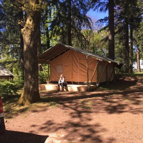 CANVAS AND WOOD TENT 6 people - PRIVATE BATHROOM