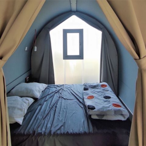 CANVAS AND WOOD TENT 4 people - COCO, without sanitary facilities