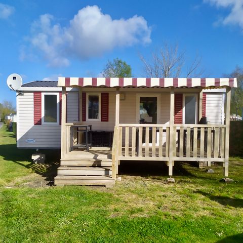 Mobilheim 6 Personen - JF402 - 3 Zi - halbüberdachte Terrasse - Klimaanlage - Waschmaschine - CHOBELET