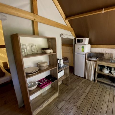 TENTE TOILE ET BOIS 4 personnes - Lodge tente - sans sanitaire