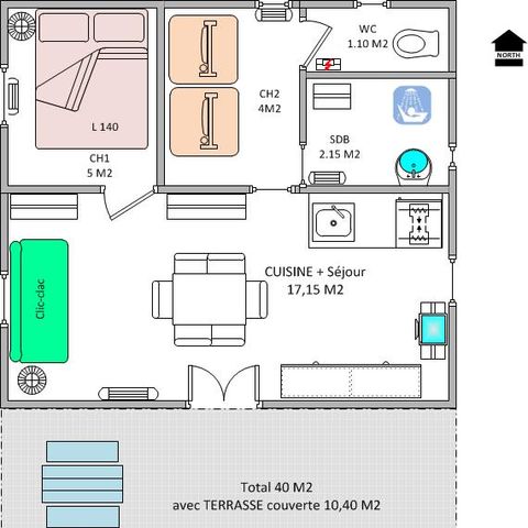 CHALET 6 people - Grand Chalet - 2 Bedrooms - D