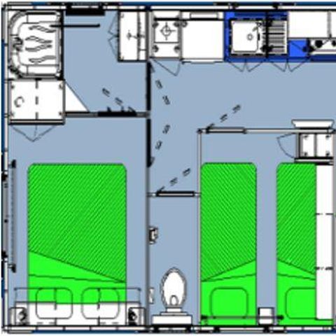 MOBILHOME 4 personas - EMERAUDE