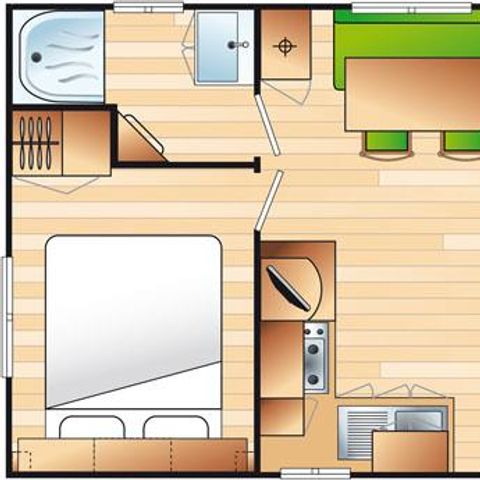 MOBILHOME 2 personnes - Mobil home VENUS