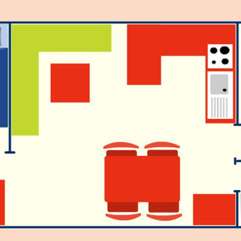 MOBILHOME 4 personas - TITANIA