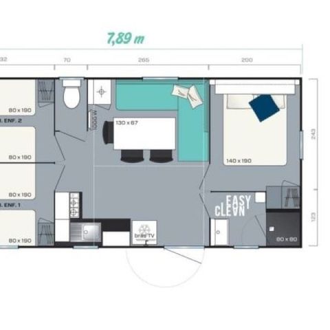 MOBILHOME 6 personnes - Super Titania 3CH - 6P