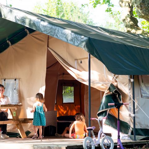 TENTE TOILE ET BOIS 7 personnes - SAFARI LODGE