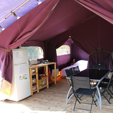 TENDA IN TELA E LEGNO 5 persone - Loggia Eva Confort