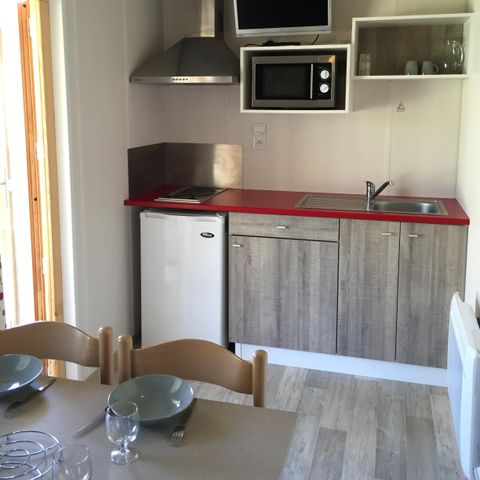 CHALET 2 persone - CONFORT 24 m² (1 camera) con terrazza coperta di 8 m².