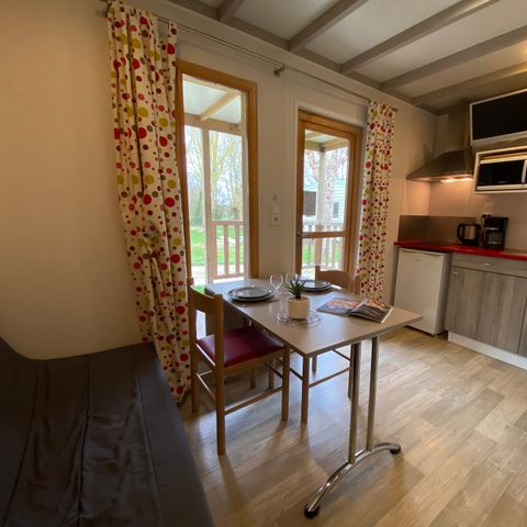 CHALET 2 personnes - CONFORT 24 m² (1 chambre) dont terrasse couverte 8m²