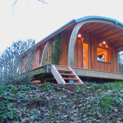 CHALET 4 personen - Houten eco-cabine met sanitair