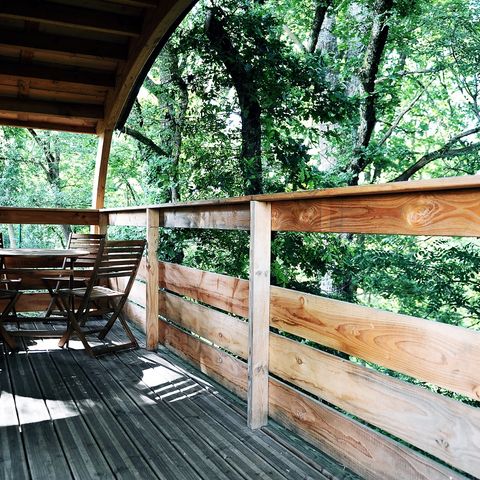 CHALET 4 personas - Cabaña ecológica de madera con instalaciones sanitarias