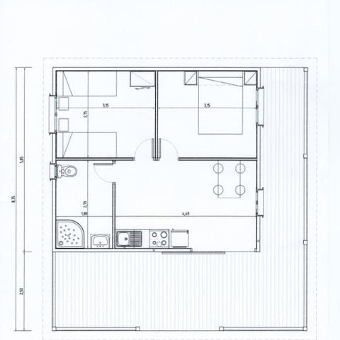 CHALET 5 personen - PALACE - aangepast voor personen met beperkte mobiliteit