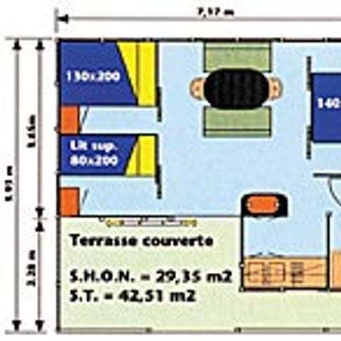 CHALET 6 personen - Klasse 3