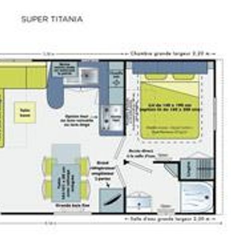 MOBILHOME 6 personas - Estándar 30m² - 2 habitaciones