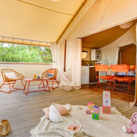 Safaritent 4 personen - LODGE 4p 2ch ***