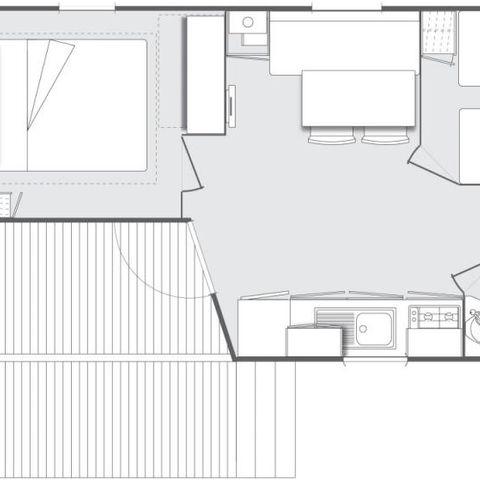 MOBILHOME 4 personas - COMFORT tv además