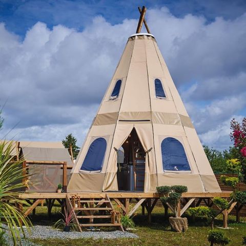 UNIEKE ACCOMMODATIE 4 personen - TIPI 4 PERS- 2 slaapkamers