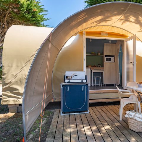 HÉBERGEMENT INSOLITE 4 personnes - CONFORT TENTE 2 CHAMBRES (SANS SANITAIRES)