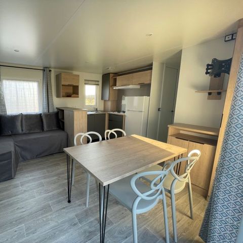 MOBILHOME 6 personnes - Confort 35M2 (3ch-6 pers) + terrasse couverte