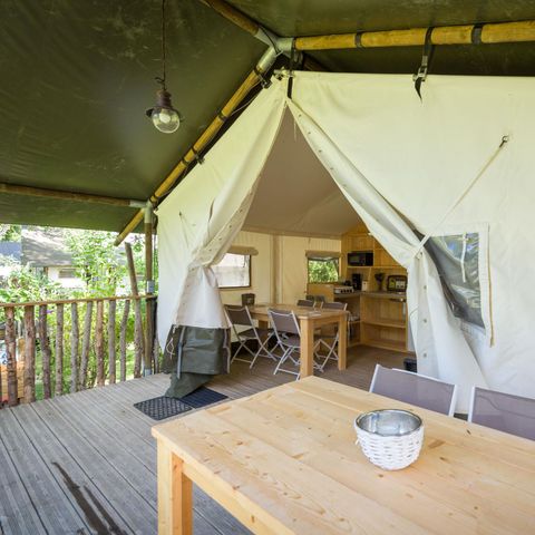 TENT 5 people - Tente Insolite Premium Safari 2 bd. - With sanitary facilities