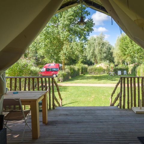 Tent 5 personen - Tente Insolite Premium Safari 2 bd. - Met sanitair