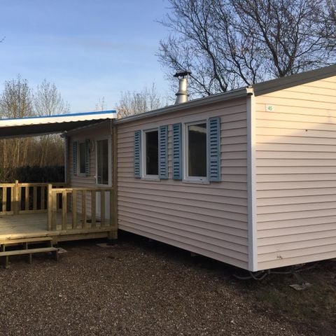 Stacaravan 4 personen - Comfort 30m2 (2 slaapkamers) + overdekt terras