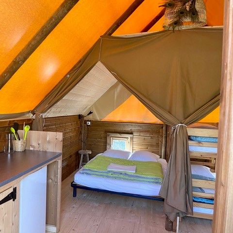 Lodge 4 personen - Standaard Amazone Lodge 20 m2 + Terras