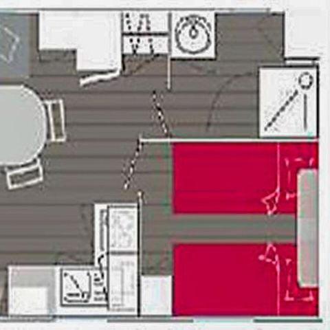 MOBILHOME 4 personnes - Corsaire - 2 chambres