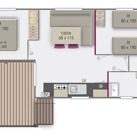 CASA MOBILE 4 persone - Rapidhome Alizé 80 (sabato)