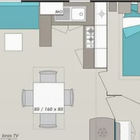 MOBILHOME 6 personas - Mobil home Super Cordelia (domingo)