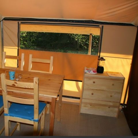 TENT 4 personen - COTTON LODGE NATUUR (zonder sanitair)