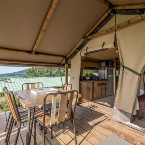 BUNGALOW TOILÉ 4 personnes - TENTE LODGE PREMIUM