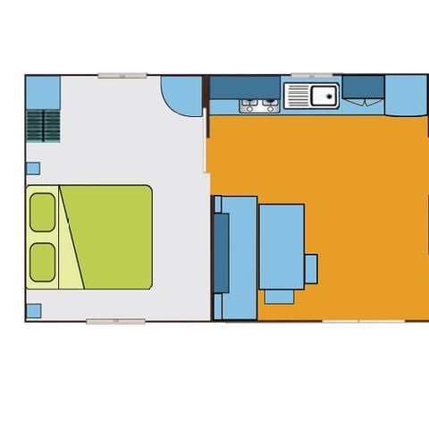 MOBILE HOME 6 people - Helios (PMR) 2 bedrooms 4/6 people