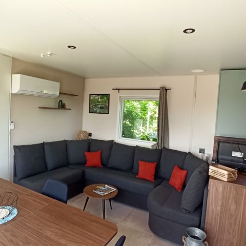 MOBILHOME 6 personnes - Cottage Privilège 40m2 (3 chambres, 2 sdb) +climatisation + terrasse
