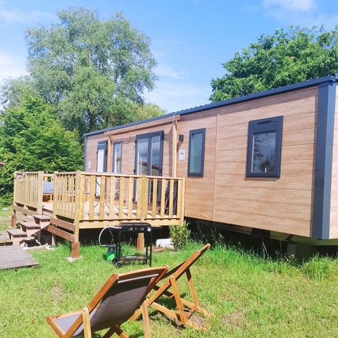 MOBILHOME 6 personnes - Cottage Privilège 40m2 (3 chambres, 2 sdb) +climatisation + terrasse