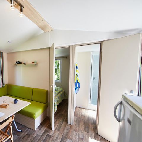 MOBILHOME 7 personnes - Carnac CONFORT 32m² (3ch-6/7pers) + Terrasse couverte + TV Arrivée Mercredi