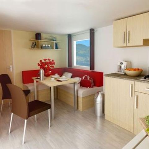 MOBILE HOME 6 people - CLASSIC 33-2-2 - max. 4 adults - TV, 2 bedrooms - 2 shower rooms, approx. 33m²