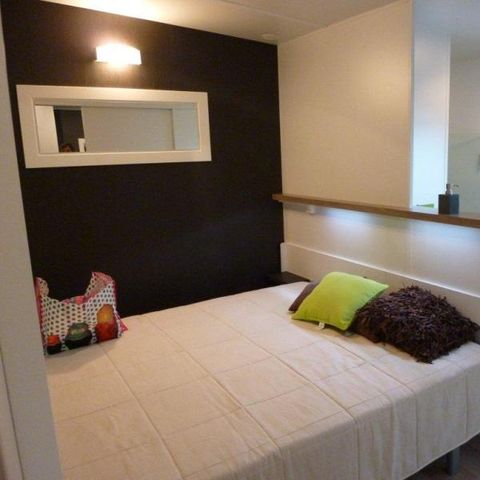 CASA MOBILE 5 persone - CONFORT 35-2-2 (Casa mobile Taos) - TV, 2 camere da letto + 2 bagni (letti a castello), app 35m² - MAX 4 ADULTI /