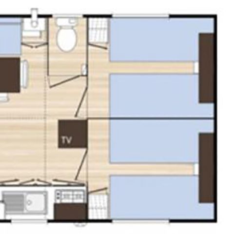 MOBILHOME 6 personas - CONFORT