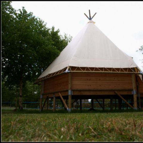 TENTE TOILE ET BOIS 4 personnes - Tipi confort