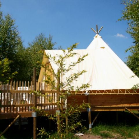 TENTE TOILE ET BOIS 4 personnes - Tipi confort