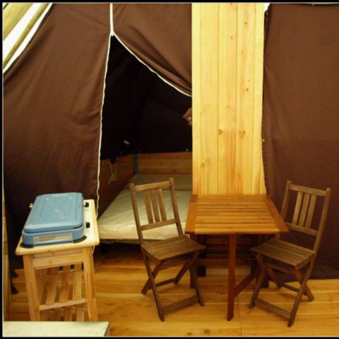 TENTE TOILE ET BOIS 4 personnes - Tipi confort