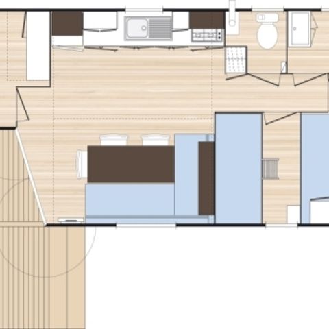 MOBILHOME 6 personnes - Classique 3 chambres