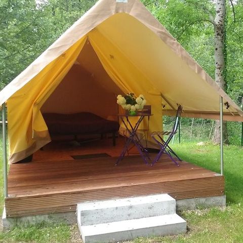 TENDA IN TELA E LEGNO 2 persone - Letto matrimoniale Canada Treck