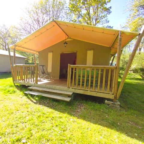 CANVAS AND WOOD TENT 5 people - Wood Lodge - 2 bedrooms - no sanitary facilities 5 pers.