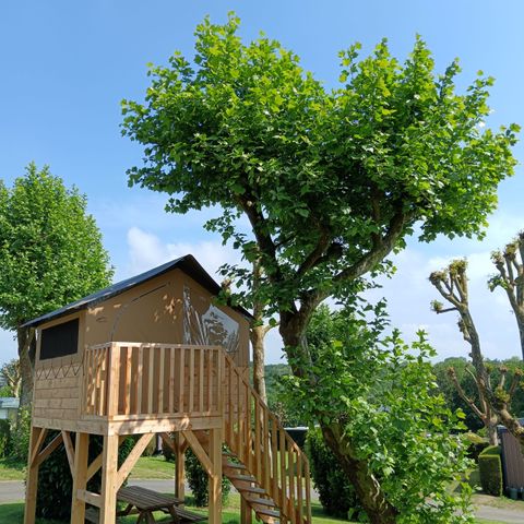 HÉBERGEMENT INSOLITE 2 personnes - Tente Nature sur pilotis Standard 7.2 m² - sans sanitaire