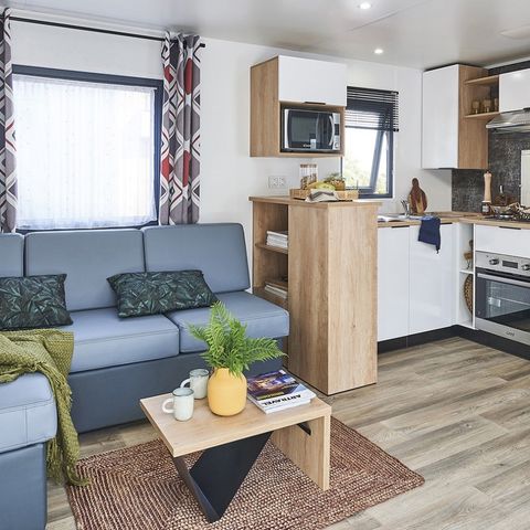 Mobilheim 6 Personen - Mobil Home Premium 32 m² - (2 Schlafräume - 4/6 Pers.) + Terrasse