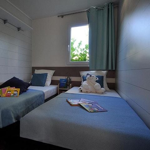 Mobilheim 4 Personen - MALDIVES 34 m² - 2 Schlafzimmer - Überdachte Terrasse